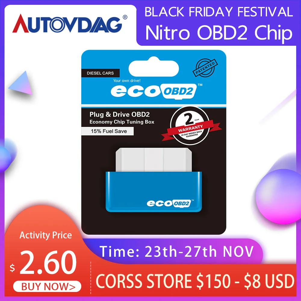 Power Prog Nitro OBD2 чип тюнинг коробка один для дизеля/автомобили работающие на бензине