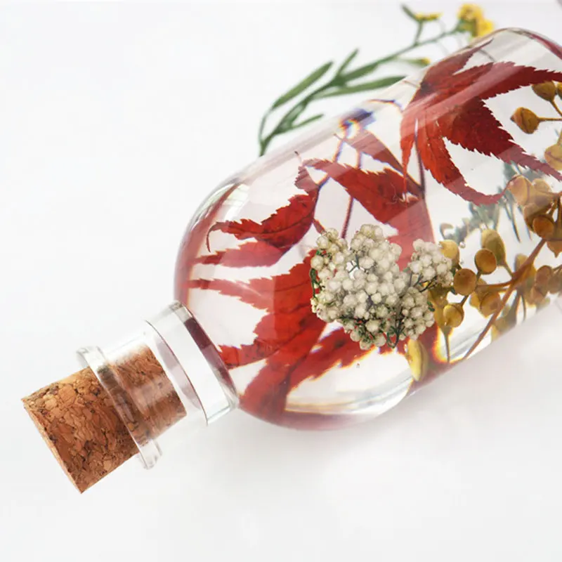 

LED Night Light Lamp Holder Bottle Silicone Mold for DIY Epoxy Resin Moulds Romantic Home Decoration Dried Flower Display