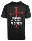 Berserk Иисус 3 гвозди плюс 1 крест 4 Новинка Мужская рубашка религиозный христианство чай