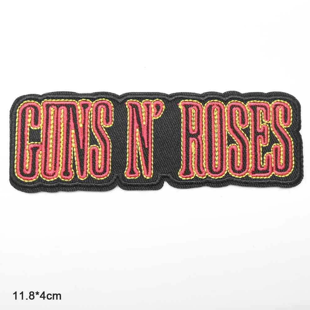 GUNS N ROSES Guns N Roses Music Rock Out Майкл Джексон принц Линкин Парк железная вышитая одежда нашивки для одежды музыкальная группа - Цвет: GUNS N ROSES