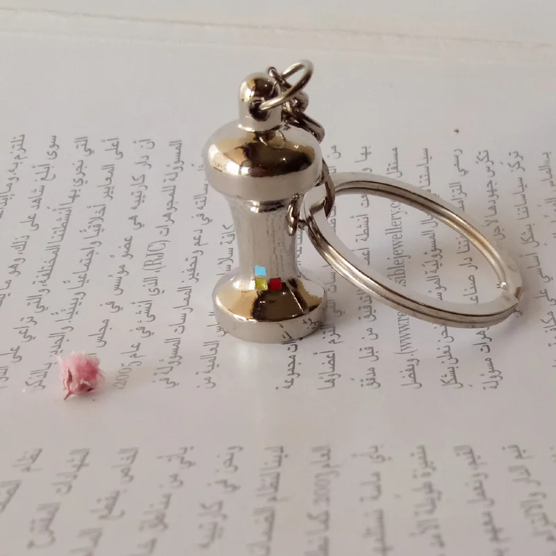 New Coffee Tools Key chain Simulation Coffee Machine Key Ring Best Gift Keychain Wholesale K3133