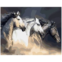 amtmbs horse animal diy painting by numbers adults for drawing on canvas oil coloring by numbers home wall painting decor