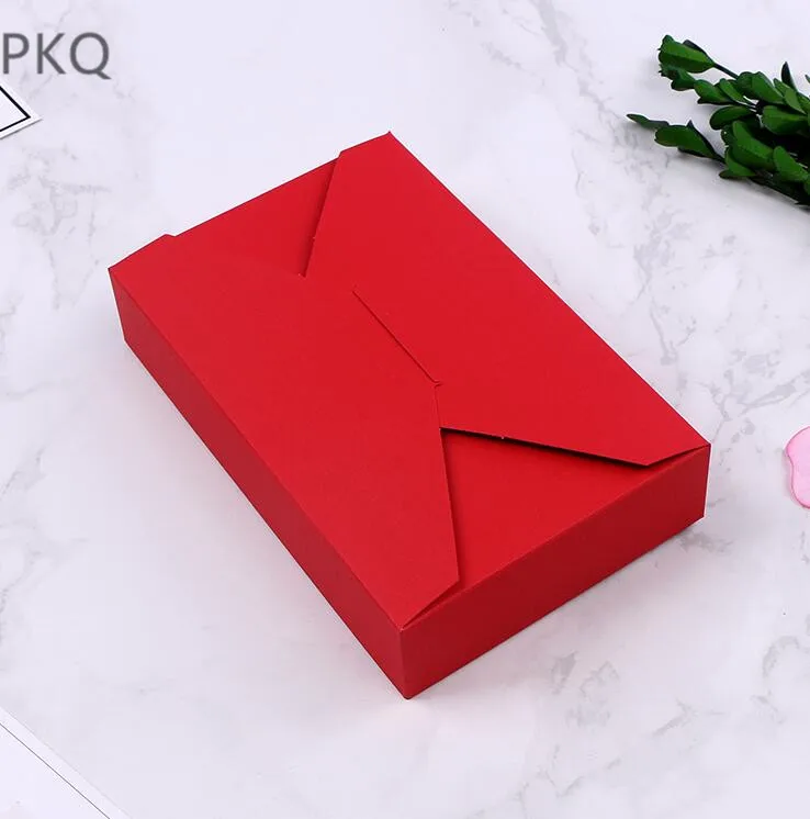 20 шт Конверт красная картонная коробка белая крафт бумага для конфет Свадебная
