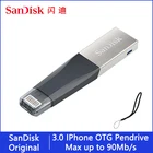 USB-флеш-накопитель Sandisk Ixpand OTG объемом 64, 128, 128 ГБ, 256 ГБ, 64 ГБ, 32 ГБ, 3,0 Гб