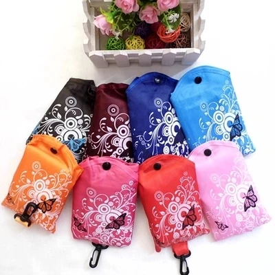 50 шт складная сумка для покупок бабочка цветок на плечо Оксфорд ткань