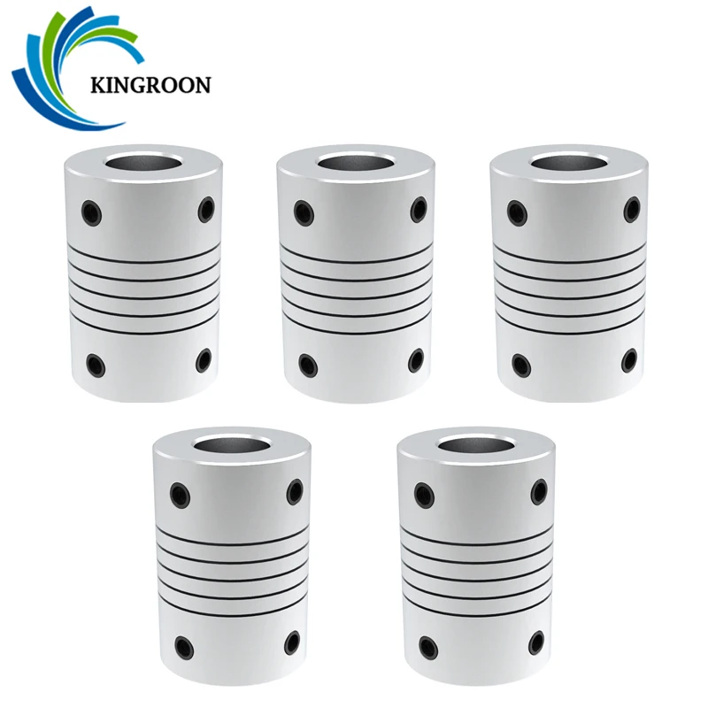 

KINGROON D19*L25 Aluminium Shaft Coupling Jaw Shaft Coupler 5mm To 8mm CNC Stepper Motor Coupler Flexible Shaft Coupling