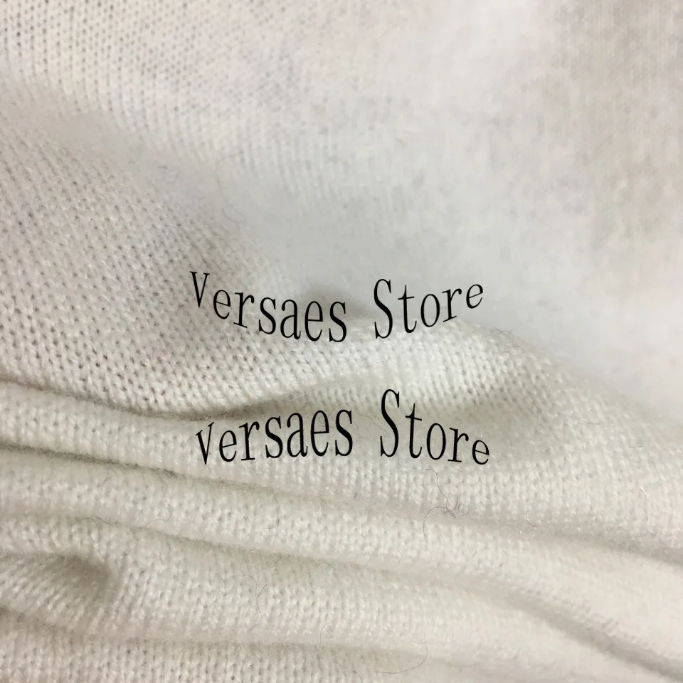 

2021 luxury design love letter printing women's long sleeve Knitted Top temperament versatile cashmere color matching sweater