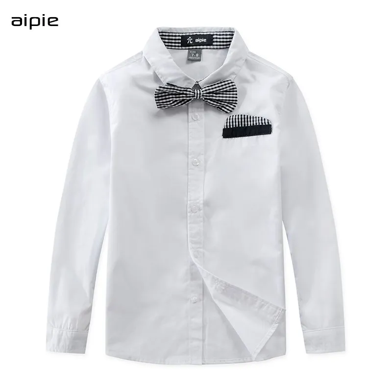 Children Shirts Casual Solid color 100% Cotton Good quality Satin Boys Shirts Kids clothing