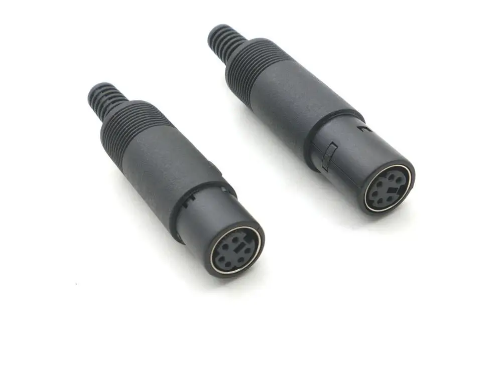50 шт 6 Pin мини DIN гнездовой разъем для мыши клавиатуры Адаптер|connector female|connector mini