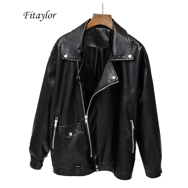 Женская байкерская куртка из искусственной кожи в стиле панк|faux leather jacket|leather