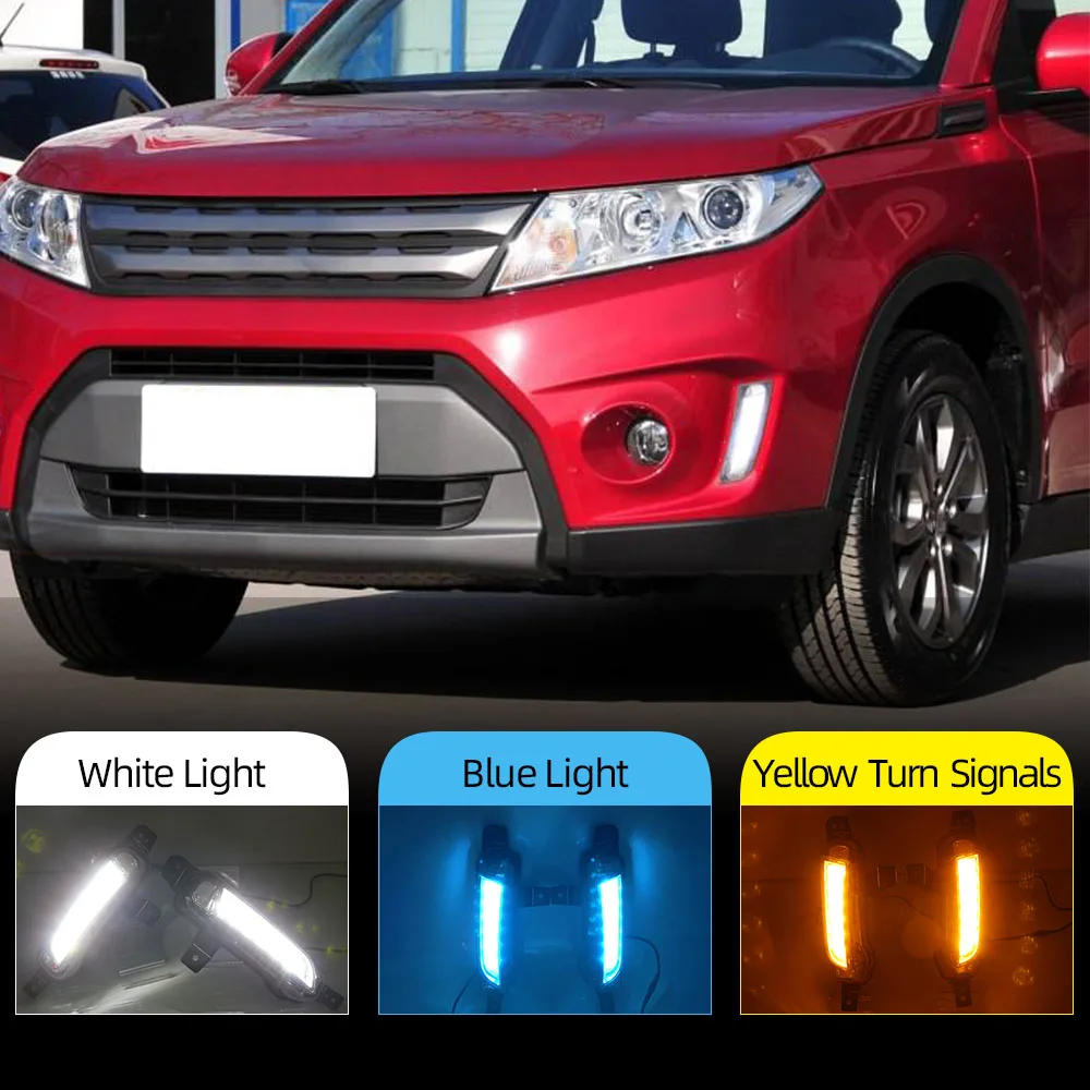 2 шт. Автомобильные светодиодные дневные ходовые огни для Suzuki Vitara 2015-2020