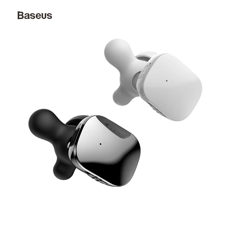 Baseus W02 TWS беспроводные Bluetooth наушники с микрофоном 4D стерео 60 мАч Смарт сенсорное управление истинный беспроводной hearphone наушники