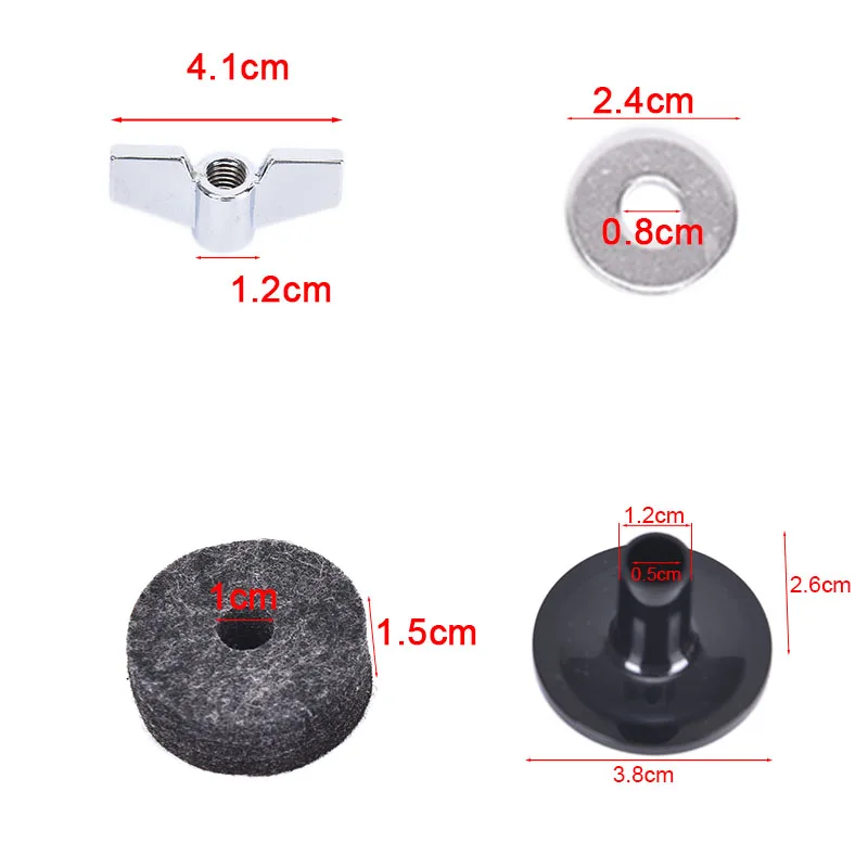 18 шт./компл. набор запасных частей Аксессуары Cymbal Stand рукава Felts с шайбой и