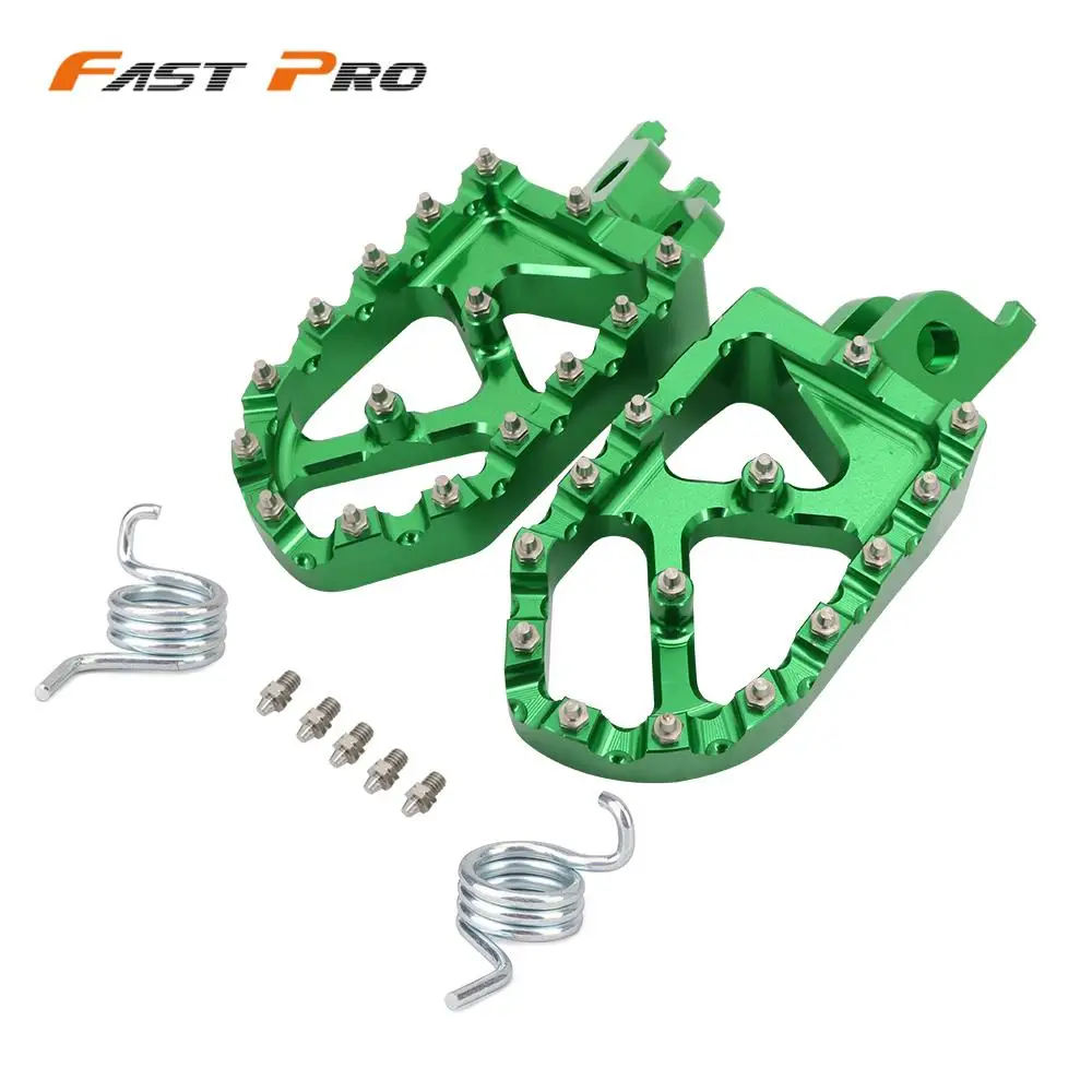 

Motorcycle CNC Lengthen FootRest Footpegs Foot Pegs Pedals For Kawasaki KX250F 06-18 KX450F 07-18 KLX450R 08-13 KX250 KX450
