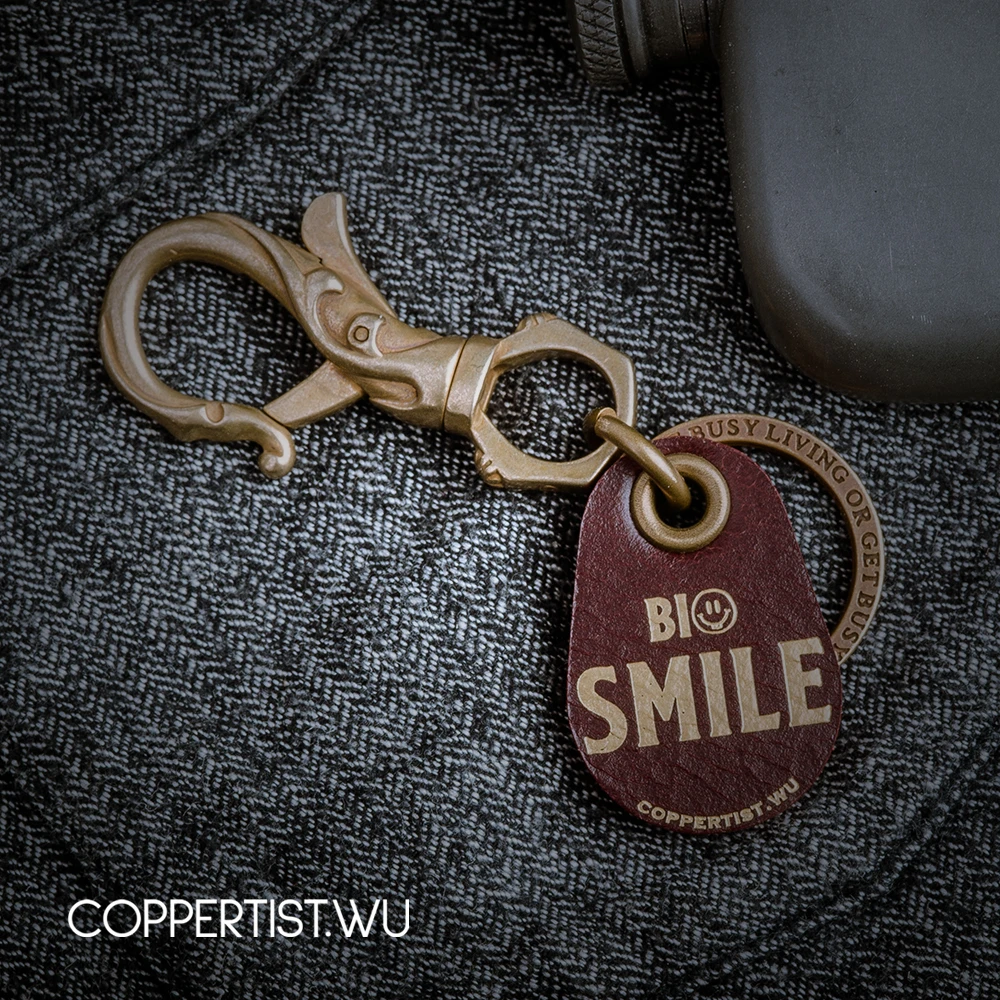 Coppertist. wu бронзовый цветок декоративный узор карабин Омар застежки Поворотный коготь крюк брелок подвеска