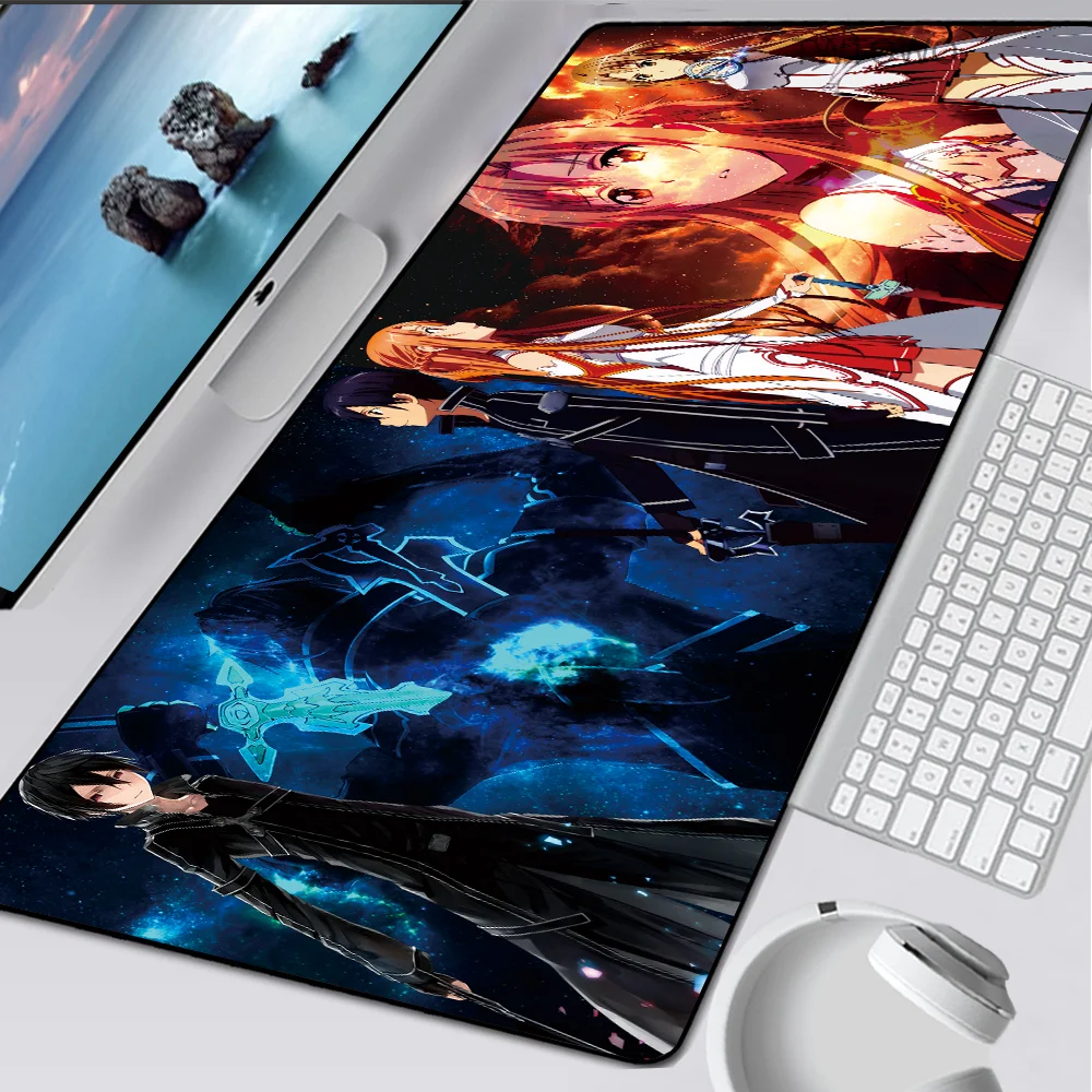 Большой коврик для мыши Sword Art онлайн-игр резиновый нескользящий игровой