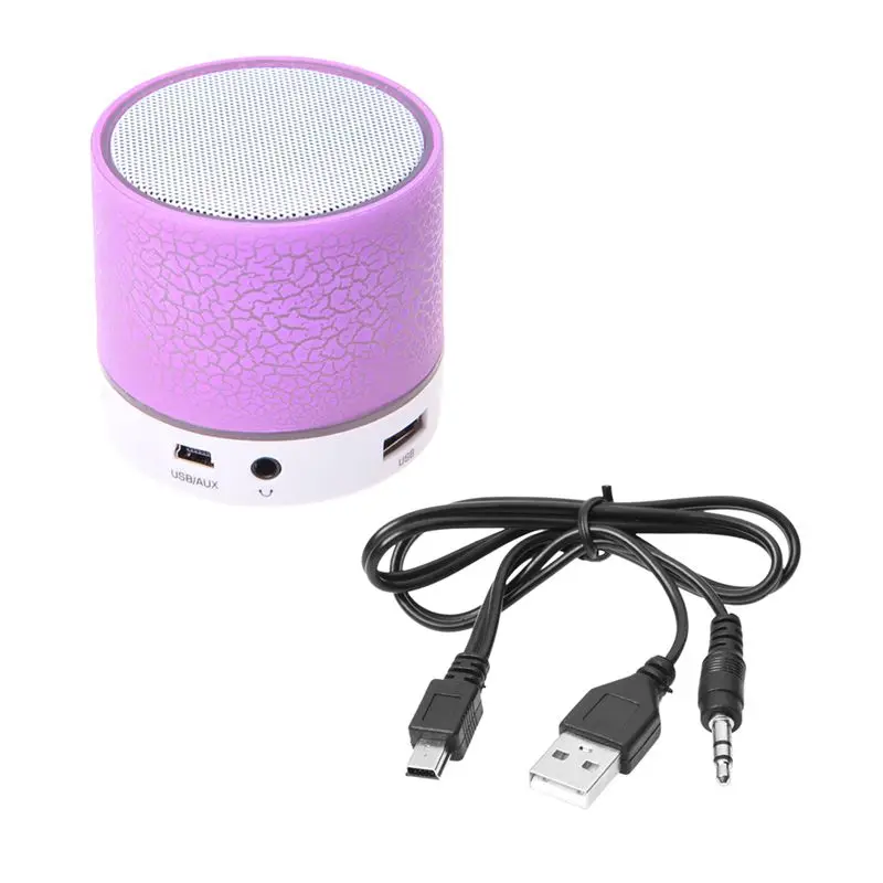 Беспроводная Bluetooth мини Колонка стерео для iPhone Samsung Phone Tablet PC LED Цвет:
