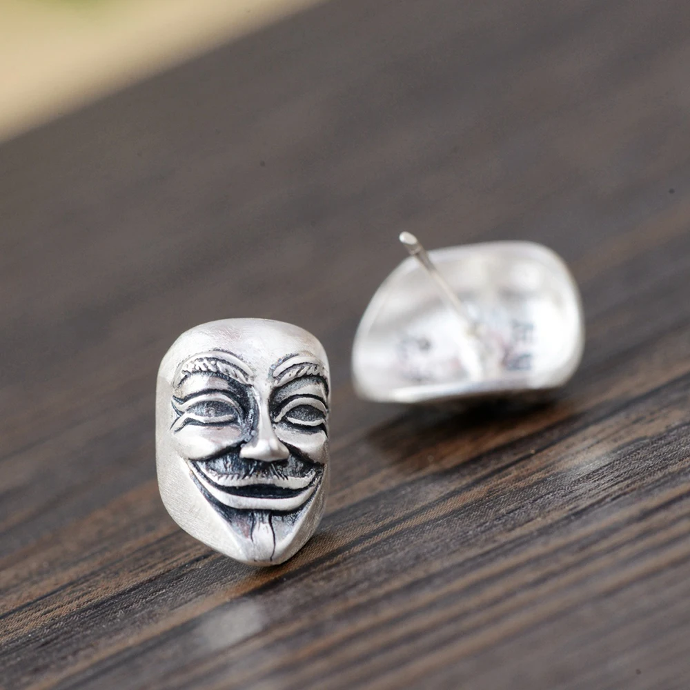 Мужские кольца из стерлингового серебра 990 пробы матовое кольцо V для Vendetta Mask