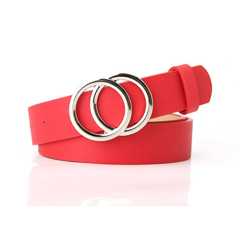 Casual Waistband PU Style Band Women Solid Belts Female Fashion Lady Girdle Buckle 104cm*2.6cm