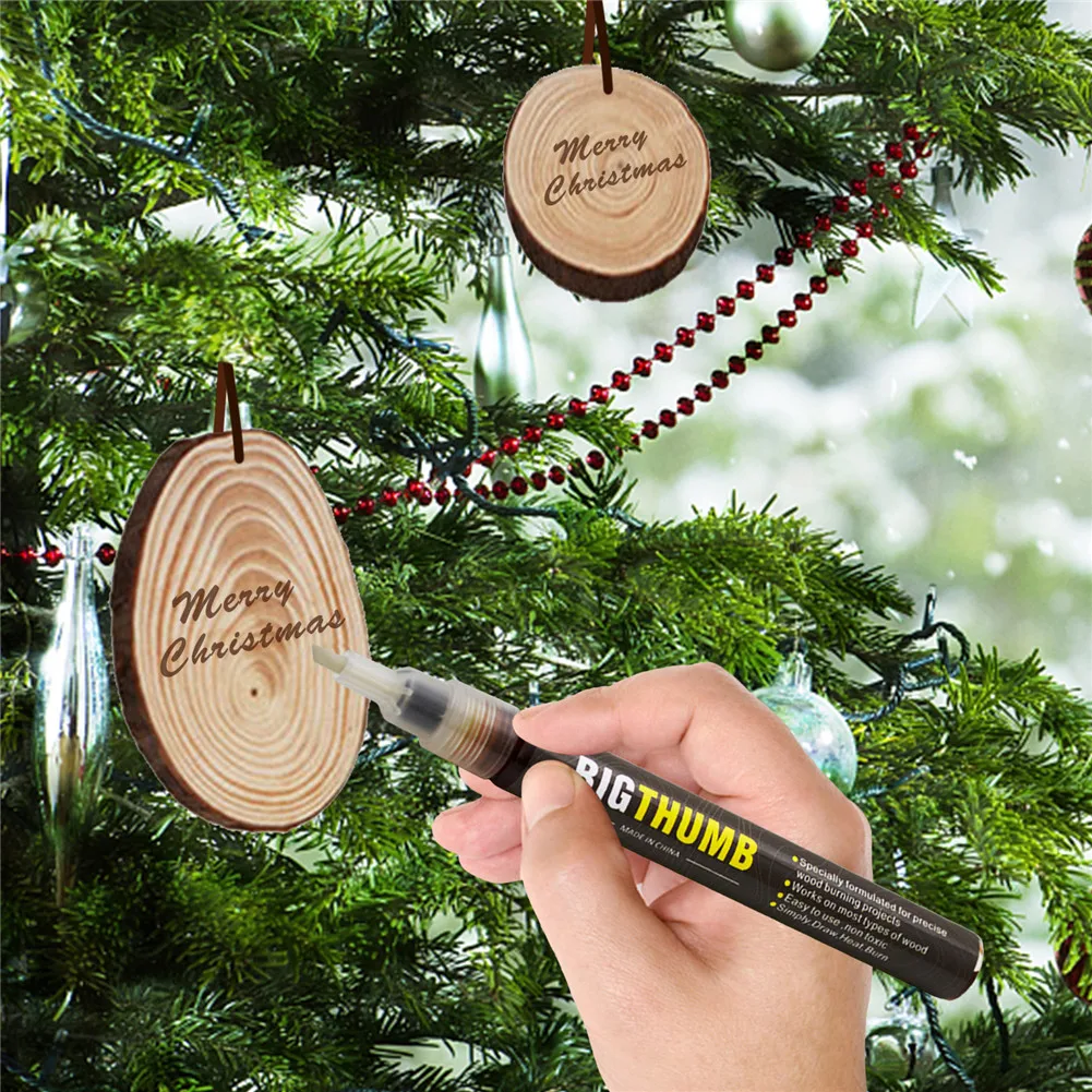 

Wood Burning Pen Marker - Chemical Wood Burning Marker - Scorch Pen For DIY Wood Projects Easy Safe Fine Tip Wood Burner Tool