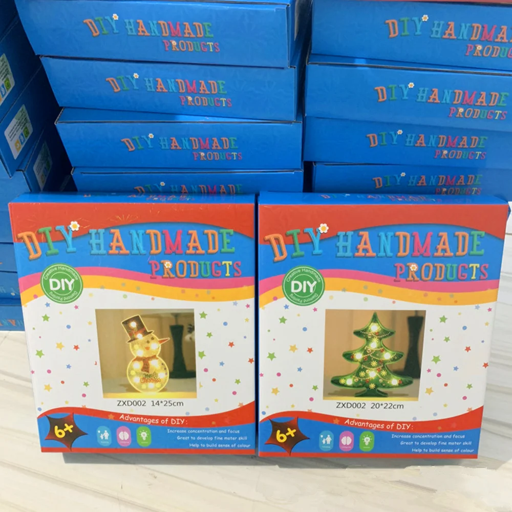 Новая светодиодная Алмазная картина сделай сам светильник Рождественская елка