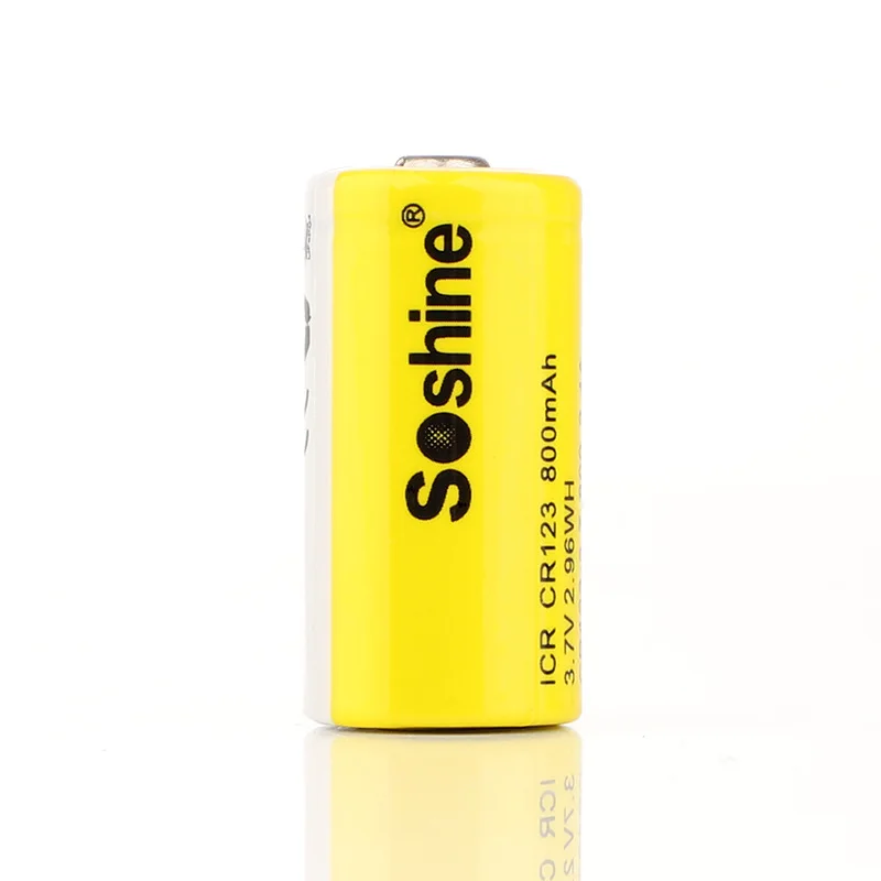Литий-ионный аккумулятор Soshine ICR CR123 800 мА · ч 3 7 в а |