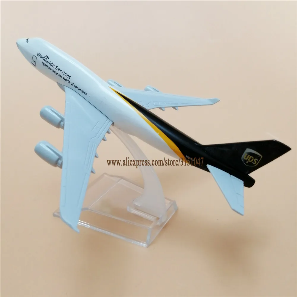 

16cm Air Worldwide Services UPS Boeing 747 B747 Airlines Plane Model Alloy Metal Diecast Model Airplane Aircraft Airway KidsToys