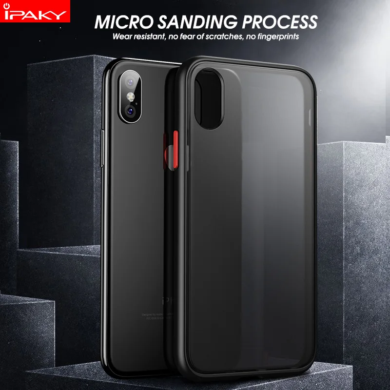 Для iPhone XS чехол Magic Shadow IPAKY для iPhone XS MAX чехол с цветными кнопками Мягкий Бампер PC Гибридный противоударный чехол для iPhone XR