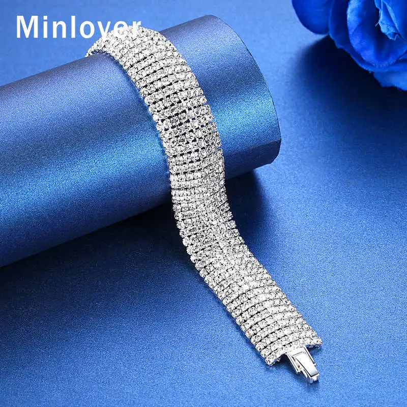 Minlover 2019 модные новые роскошные комплекты свадебных ювелирных изделий для