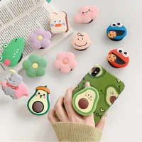 new cartoon round universal mobile phone ring holder airbag gasbag fold stand bracket mount for iphone xr samsung huawei xiaomi