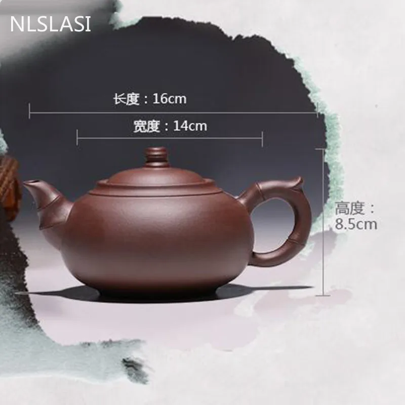 

Zisha pot handmade large Tea set teapot household large capacity 380ml Xi Shi pot all original mine purple mud tea set