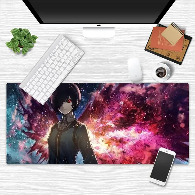 

Tokyo Ghoul Unique Desktop Pad Game Mousepad X XL XXL Non-slip Cushion Thickness 2mm LockEdge equal LE