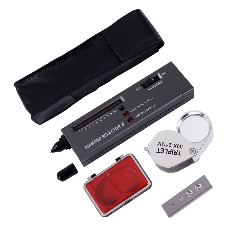 

Diamond Tester＋30X LED Magnifying Glasses Jeweler Tool Kit Pocket Jewelry Tools