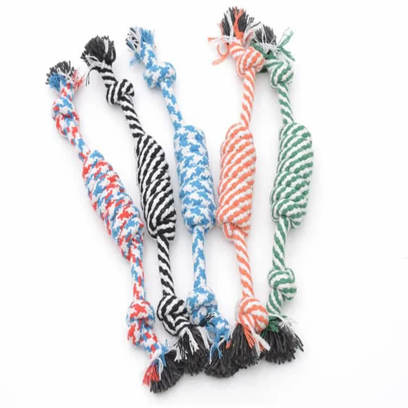 

Pet Funny Toys Puppy Dog Durable Chew Knot Cotton Bone Rope Toy Pets Dogs Supplies Healthy Non-Toxic Cleaning Teeth Toys