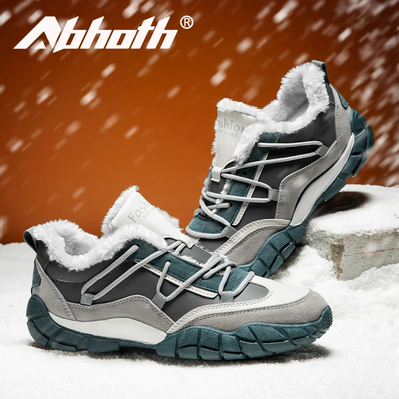 

Abhoth Men's Fashion Casual Shoes Lightweight Sneakers Plus Velvet Warm Cotton Shoes Training Shoes Men Shoes Sapatos Masculinos