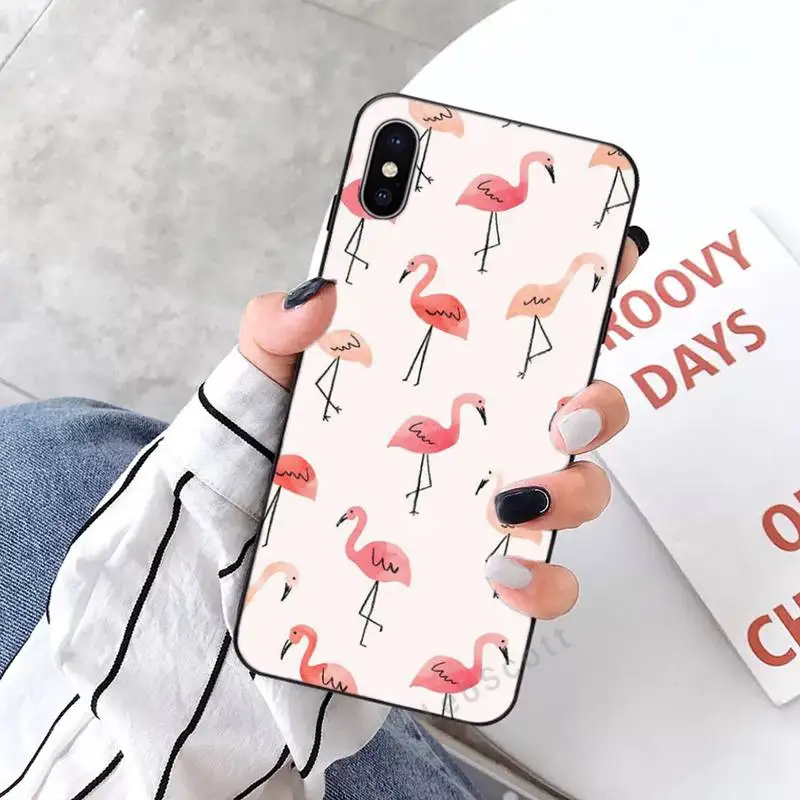 

Animal Flamingo Phone Case for iPhone 11 12 mini pro XS MAX 8 7 6 6S Plus X 5S SE 2020 XR