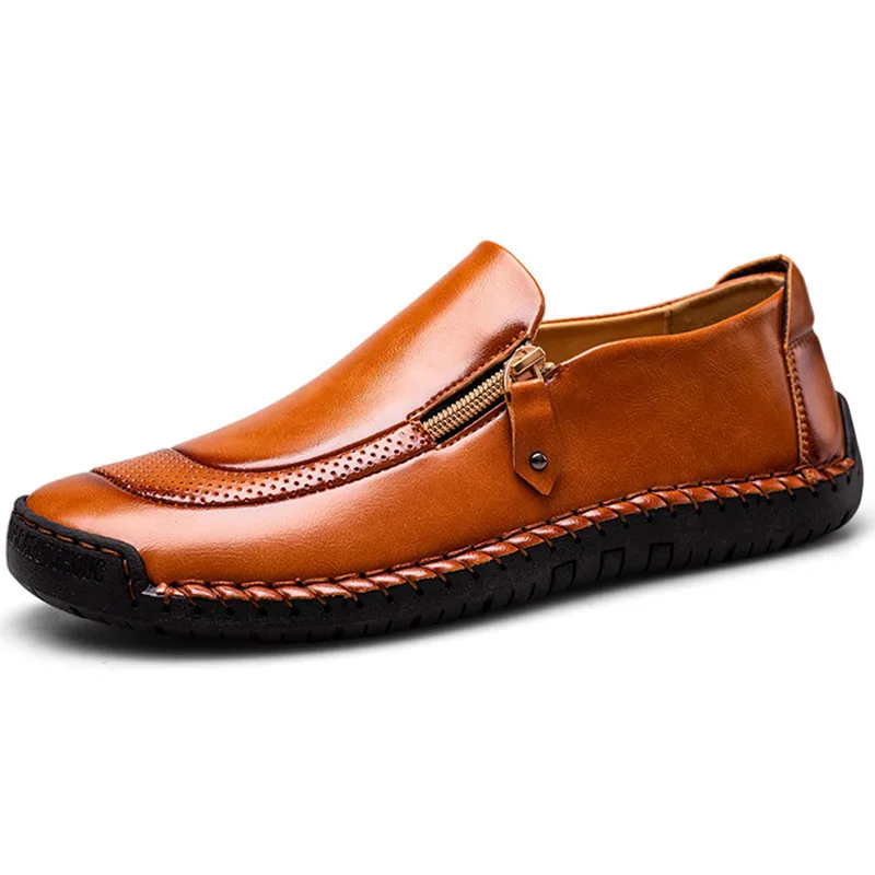 

Мужская обувь; Удобная кожаная мужская повседневная обувь; Chaussures; Мужская обувь без застежки на плоской подошве