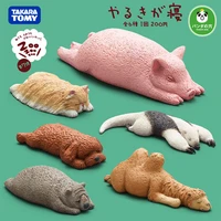 japan genuine t arts gashapon capsule toys zoozoozoo cat pig poodle dormancy animal zoo series 7