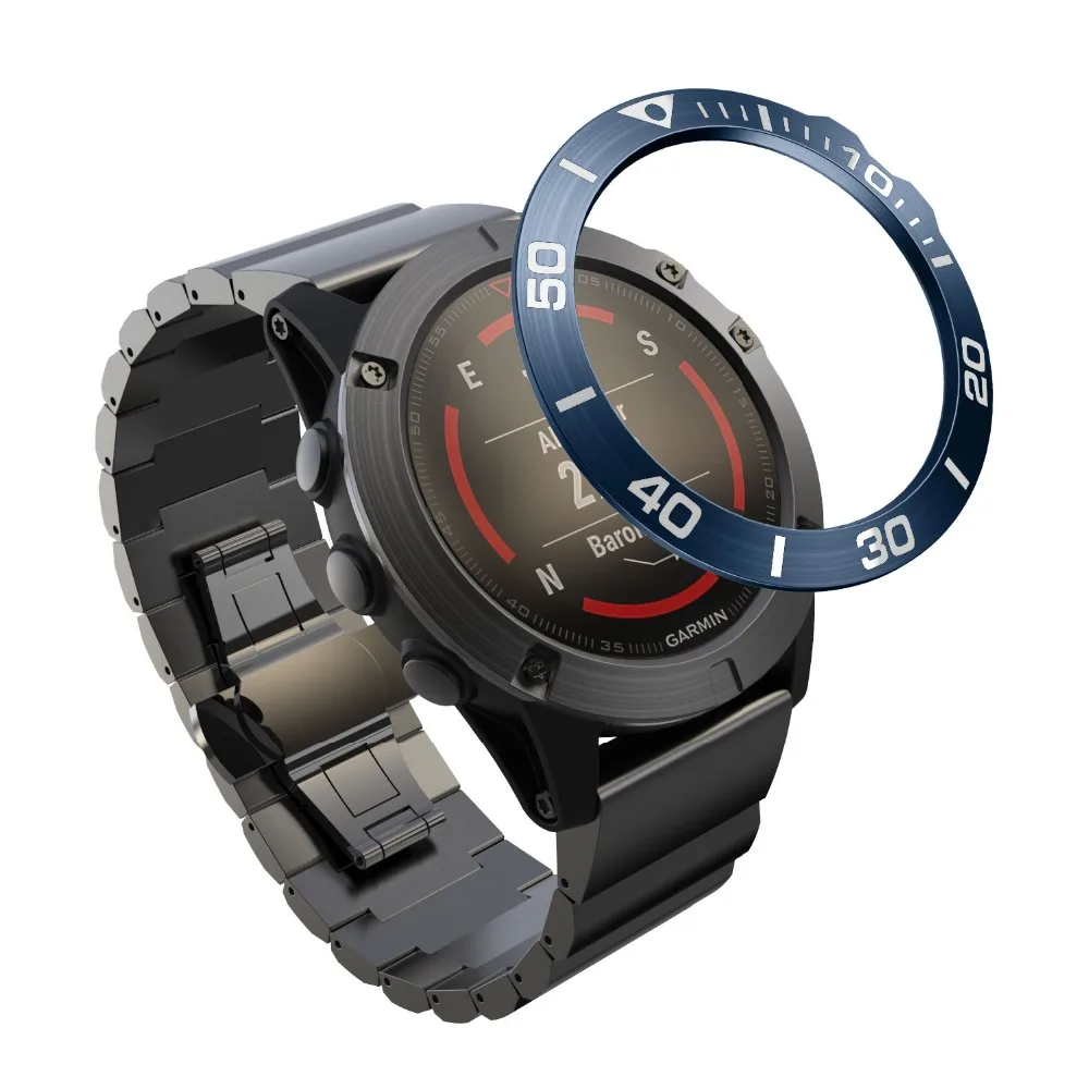 Безель, кольцо, умные аксессуары для Garmin Fenix 5 5X3 3HR, браслет для часов, клейкая крышка, металлическое кольцо с защитой от царапин, Безель