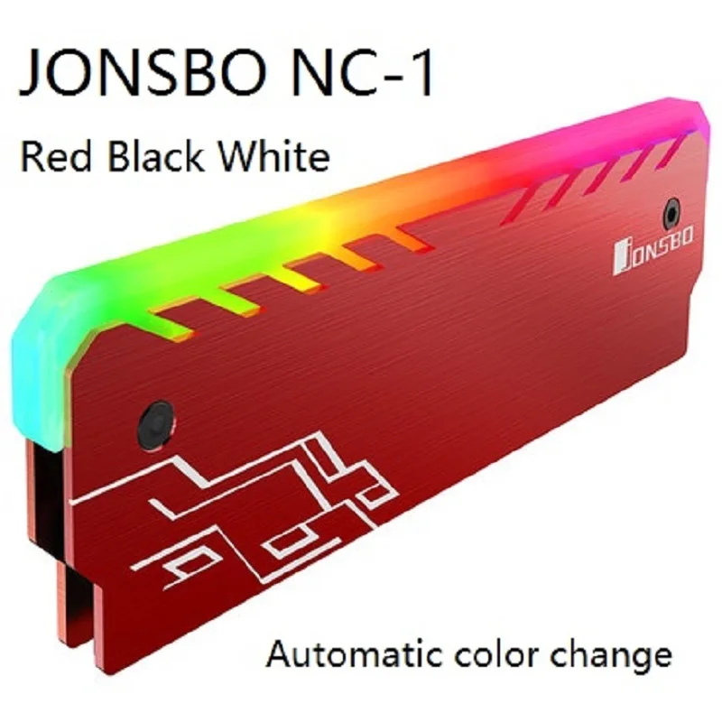 Теплоотвод ОЗУ корпус охладителя RGB 256 цветов Автоматическая Замена алюминиевый