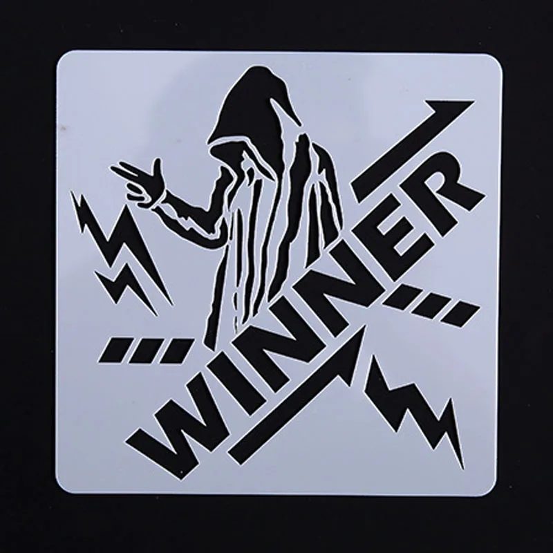 10 шт. рок самолет череп трафарет &quotсделай сам&quot Скрапбукинг дневник штамповка