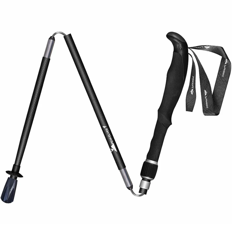 

Pioneer Full Carbon Fiber Trekking Poles Ultralight Folding Collapsible Trail Running Hiking Walking Sticks Lightweight Canes