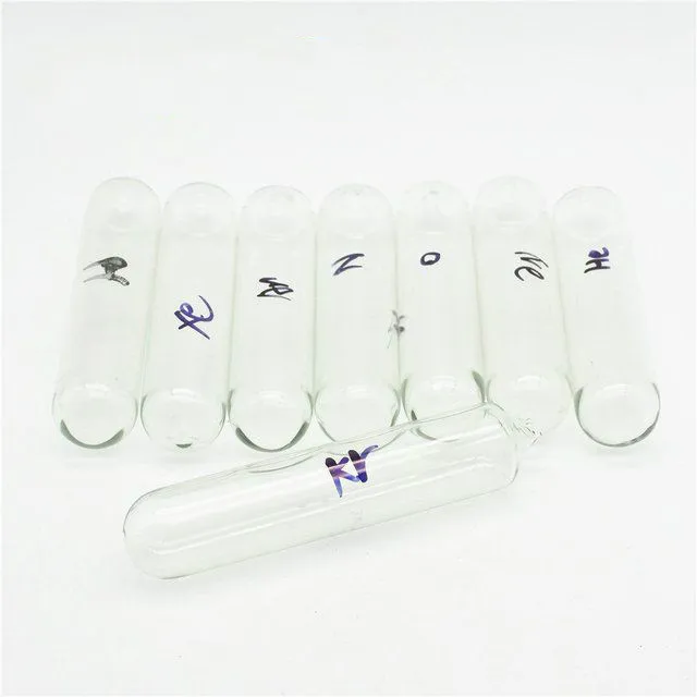 Стеклянный уплотнитель высокой чистоты 99.999% редкий газ водород H гелий He неоновый