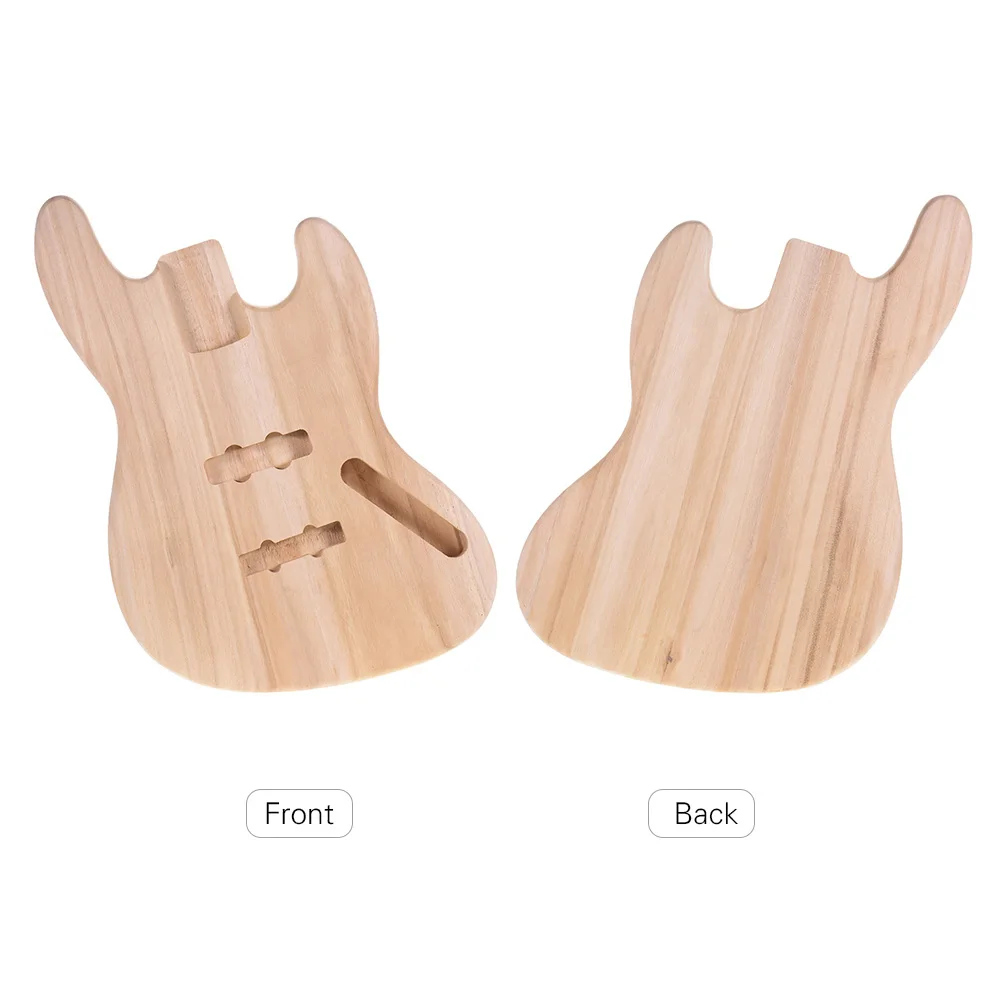 

Muslady JB-T02 Unfinished Guitar Body Platane Wood Blank Guitar Barrel for JB Style BassGuitars DIY Parts