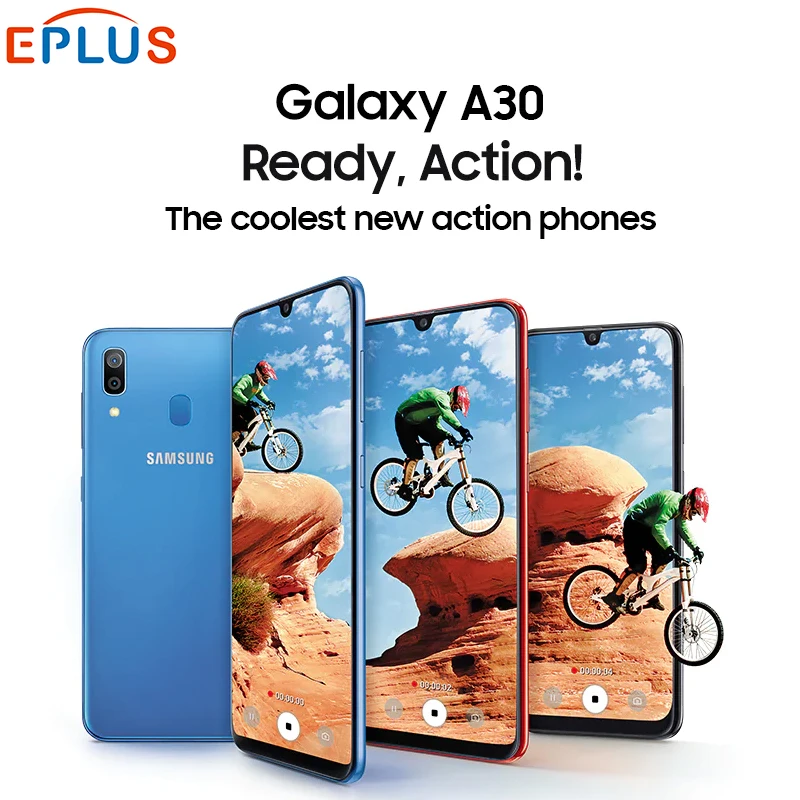Samsung Galaxy A30 мобильный телефон с 6 4 дюймовым дисплеем восьмиядерным процессором