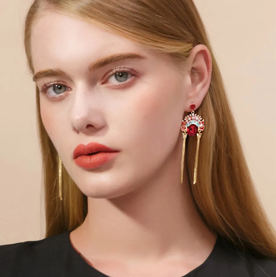 Новая мода эмаль Китайская Пекинская опера Facebook шикарное человеческое лицо