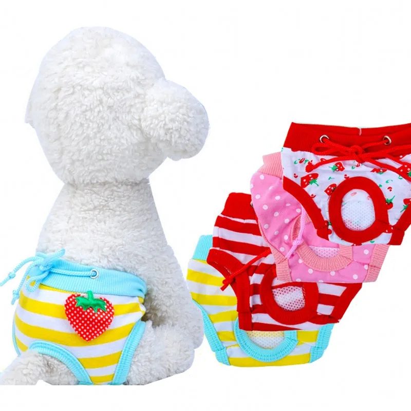 Лидер продаж модные хлопковые физиологические штаны для щенков трусики брифы