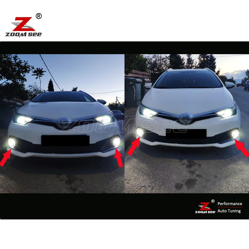 2 шт. Высококачественная Белая Автомобильная противотуманная фара Canbus для Toyota Auris