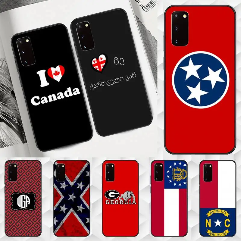 

Georgia flag Phone Case for Samsung A10 A10S M10 M11 M20 M30 M31 S M21 M51 cover coque