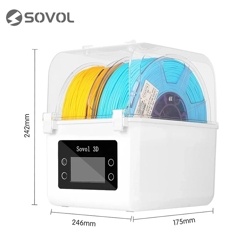 Модернизированная коробка для сушки наполнителя Sovol SH01 3D-принтера